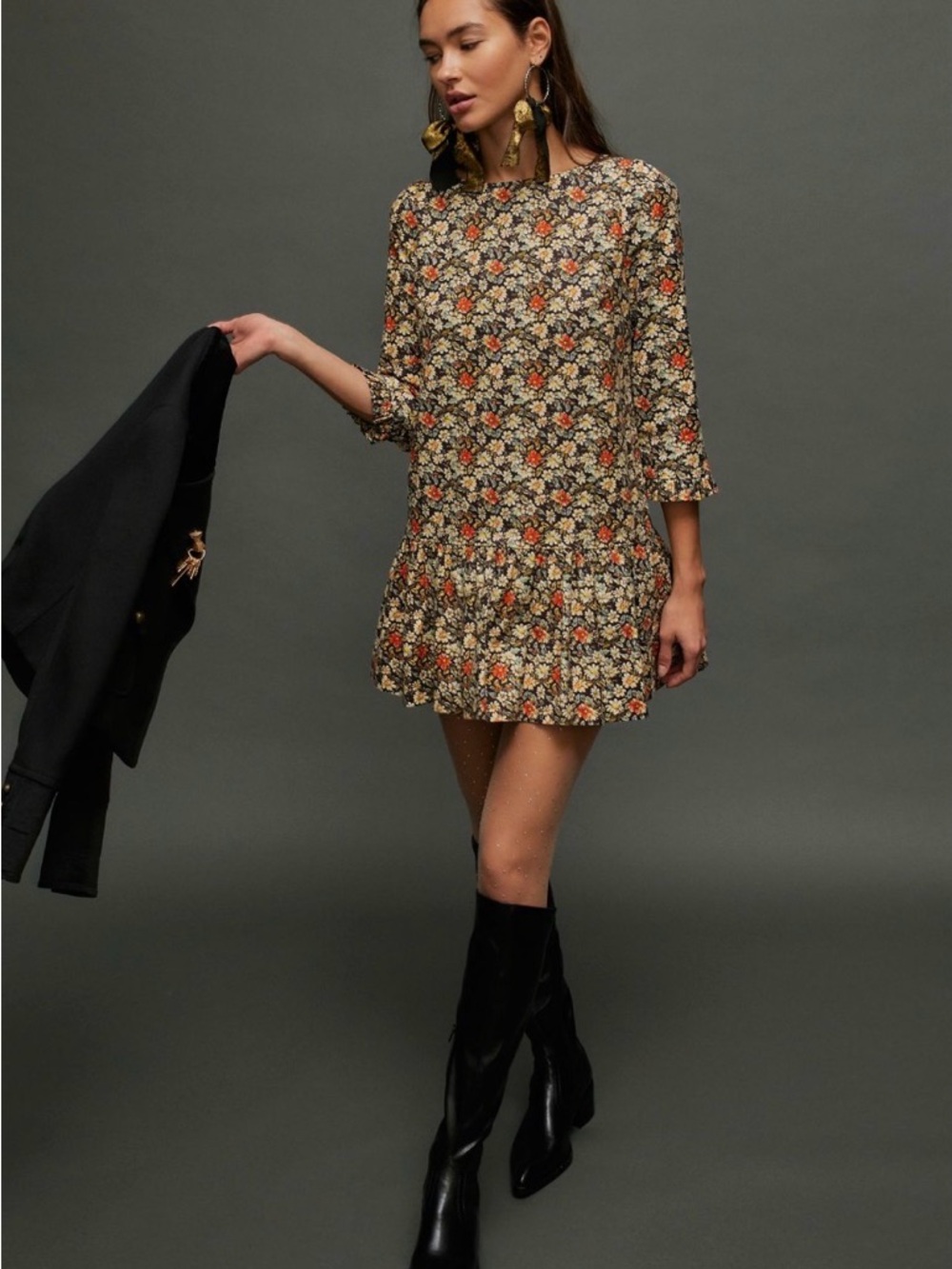 Free People Floral Mini Dress